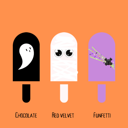 Halloween cakesicles